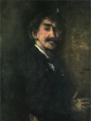 Or et brun : Autoportrait